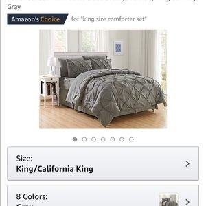 King size comforter w/2 pillow shams
